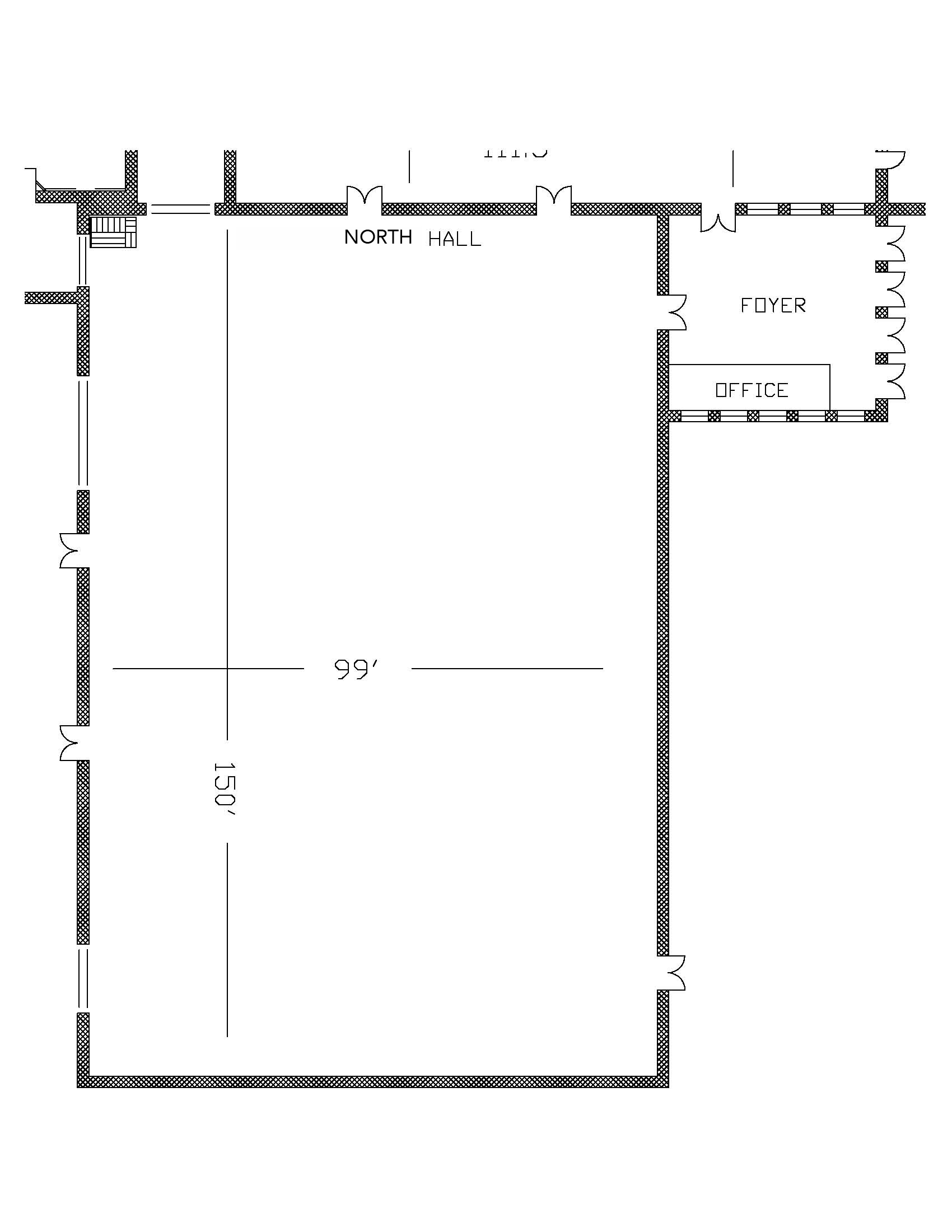 North Hall - Floor Plan